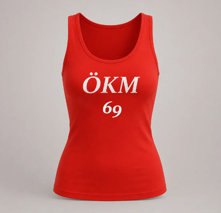 ÖKM69 Logo Damen Polohemd rot - ÖKM Magazin Shop